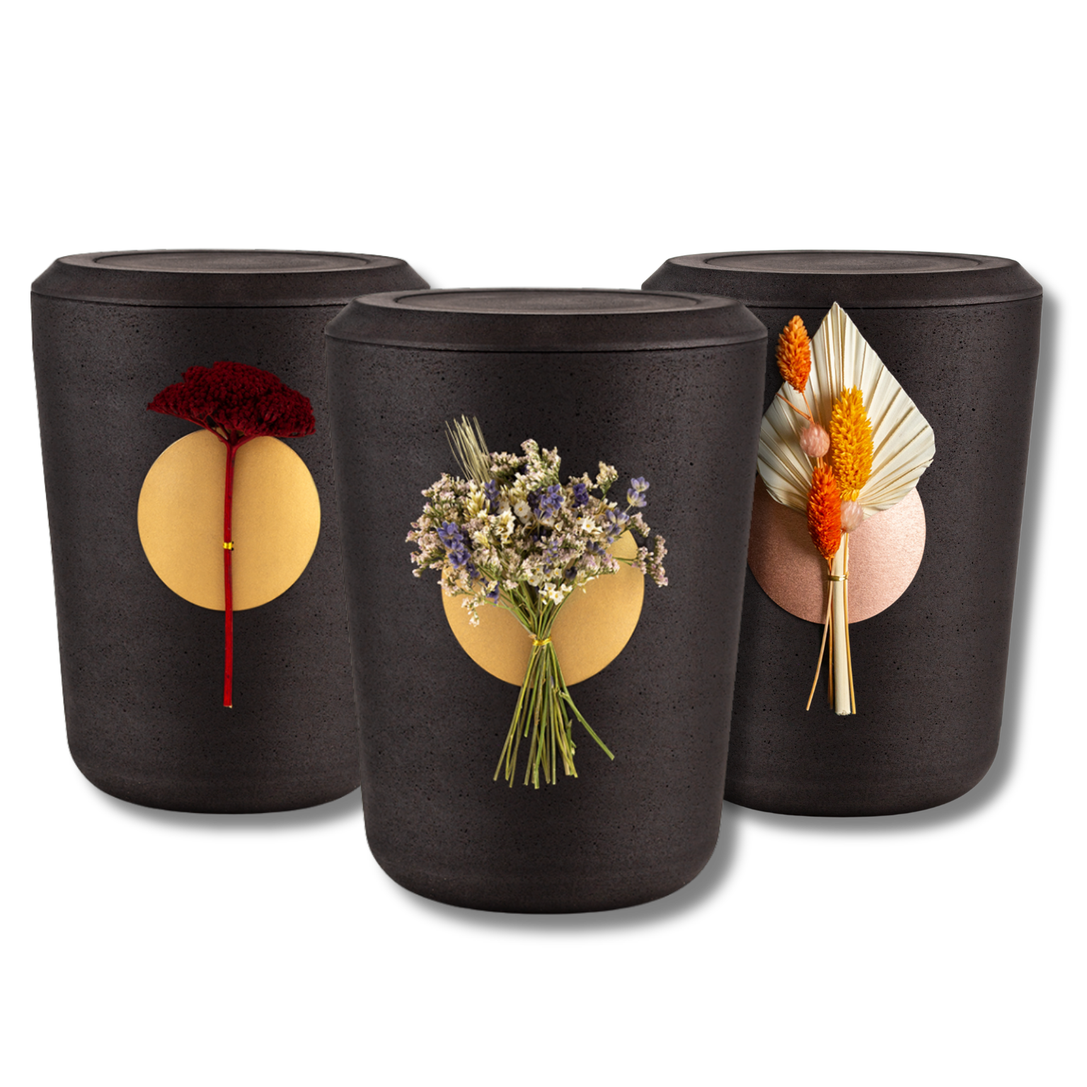 Kohle-Urnen der Edition "Floral"